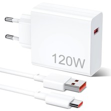 120W USB Type-C Hızlı Şarj Adaptörü, 6A Kablo, Qualcomm Turbo Şarj Destekli
