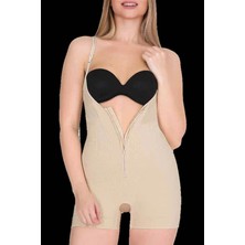 Fermuarlı Ince Askılı Göğüs Altı Boy Korse 9033
