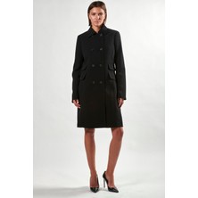 Barbara Bui Gömlek Yaka Düğmeli Cep Detaylı Orta Boy Kaban