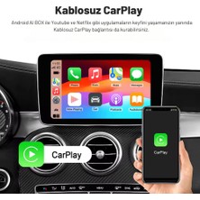 Embatech Carplay Ai Box 2GB+32GB Youtube,netflix,google Play & Kablosuz Carplay&android Auto