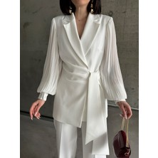 Şifon Kollu Ikili Takım Elbise