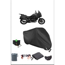 Breen Honda Nt 1100 Dct Için Kilit Uyumlu Siyah Motosiklet Branda, Güvenli, Su Geçirmez