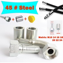 C Tarzı 8mm'den M22X1,5'E Hidrolik Bağlantılar Metrik Konik Hortum Ucu Yağ Boru Bağlantısı Tutma Tipi Boru Yüksek Basınçlı Hidrolik Bağlantı (Yurt Dışından)