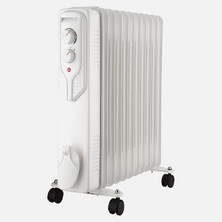 Voltomat Termostatlı 2500 W 11 Dilim Yağlı Radyatör Beyaz