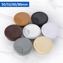 Koyu Gri Tarzı 50 mm Masa Tel Delik Kapağı Abs Plastik Yuvarlak Kablo Kutusu Bilgisayar Iplik Delik Masa Hat Kapağı Dekoratif 8 Renk (Yurt Dışından)