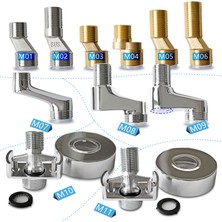 Jingliang Shop B M04 Stili 4 Adet Eksantrik Adaptör G Erkek x G Erkek Mesafe Artırılmış Bağlayıcı Daha Uzun Açılı Değişimli Karıştırıcı Vanalı Duş Bataryası Için (Yurt Dışından)