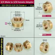 Jingliang Shop B 3L8F Ila 3L4M Stili Bsp Redüktör Altıgen Kovan Adaptörü Erkek Dişi Bağlantı Elemanı Yakıt Su Gaz Yağ (Yurt Dışından)