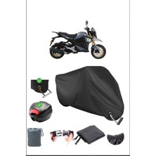 Yuki Hammer 125 Için Arka Çanta Ve Kilit Uyumlu Siyah Motosiklet Branda, Güvenli