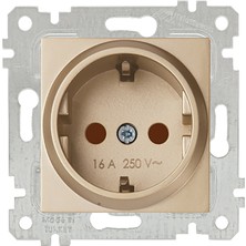 Mutlusan Rita Mekanizmalı Tuş Topraklı Priz Dore