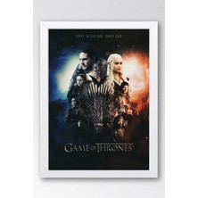 Game Of Thrones Çerçeveli Tablo - Taht Oyunları Dizi Posteri Tablo
