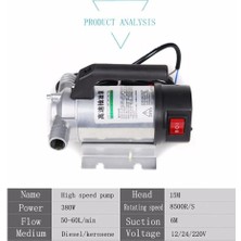 24V 50L/DK 12V 24V 220V Elektrikli Otomatik Yakıt Transfer Pompası Yağ Kerosen Su Küçük Otomatik Dolum Dizel Pompası 12 V (Yurt Dışından)