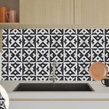 Tink Mermer Desenli Beyaz Duvar Pvc Karola 30 x 30 cm 0.5 mm