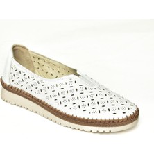 Fox Shoes U555300203 Beyaz Comfort Ortopedik Taban Kadın Ayakkabı