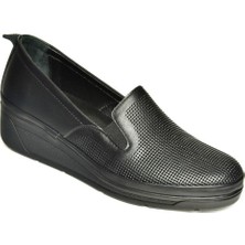 Fox Shoes U555024303 Siyah Comfort Ortopedik Taban Kadın Ayakkabı