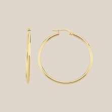 Altıntaş 32 mm Klasik Altın Halka Küpe