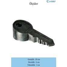 Evene Kapı Stoperi Gümüş Eskitme Renk Dekoratif Kapı Tutucu Durdurucu 4 Adet Model 5
