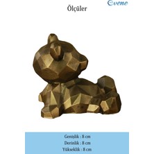 Evene Kapı Stoperi Altın Eskitme Renk Dekoratif Kapı Tutucu Durdurucu 4 Adet Model 7