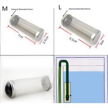 Huoxun Shop A Beyaz Stil L Beden 1 Adet Çapı Giriş Paslanmaz Çelik Balık Tankı Filtre Giriş Sepeti File Karides Koruma Akvaryum Aksesuarları FA017 (Yurt Dışından)