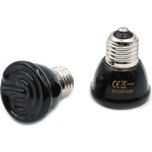 B 50W Tarzı E27 25W 50W 75W 100W Evcil Hayvan Isıtma Lambası Siyah Kızıl Seramik Yayıcı Isı Işık Ampulü Evcil Hayvan Yavrulama Sürüngen Lambası (Yurt Dışından)