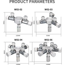 W02-03 Stili Zrdr Akvaryum Dıy Co2 Bölücü, Karbon Dioksit Dağıtıcı, Regülatör Valf, Dağıtıcı, Balık Tankı Co2 Ekipman Aksesuarları (Yurt Dışından)