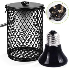 Huoxun Shop A Ab Fiş Stili Evcil Isı Lambası Kafesli Seramik Işın Kızılötesi Isı Lambası Evcil Hayvan Malzemeleri Sürüngen Lambası (Yurt Dışından)