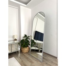 Effe Yapı Dekor Gri Metal Çerçeveli 180 x 60  cm  Ayaklı Boy Aynası