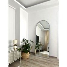 Effe Yapı Dekor Gri Metal Çerçeveli 180 x 60  cm  Ayaklı Boy Aynası