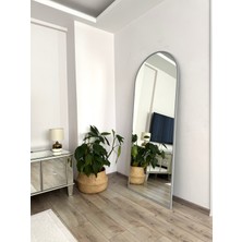 Effe Yapı Dekor Gri Metal Çerçeveli 180 x 60  cm  Ayaklı Boy Aynası