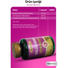 Nondo Valeriana Kedi Otu Jumbo Boy 180 Kapsül (Pasiflora, Sarı Kantaron)