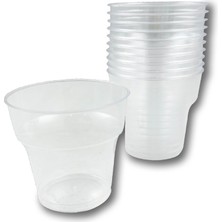 Şeffaf Kristal Mika Ekstra Sert Plastik Bardak 180 cc -1.kalite. - 100 Adet