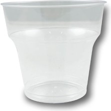 Şeffaf Kristal Mika Ekstra Sert Plastik Bardak 180 cc -1.kalite. - 100 Adet