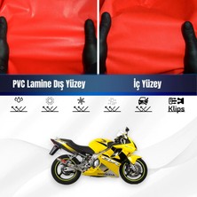 ULTRASHOP Honda Cbx 250 Twister Motosiklet Brandası Su Geçirmez Branda Kırmızı Branda Motor Branda Xl