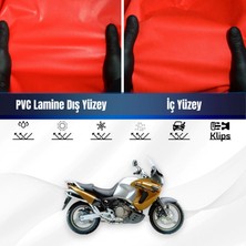 ULTRASHOP Honda Xrv 750 Africa Twin Motosiklet Brandası Su Geçirmez Branda Kırmızı Branda Motor Branda Xxl