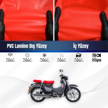 ULTRASHOP Honda C 125 Supercub Motosiklet Brandası Su Geçirmez Branda Kırmızı Branda Motor Branda Lç
