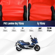 ULTRASHOP Rks Cruıser 250 Motosiklet Brandası Su Geçirmez Branda Kırmızı Branda Motor Branda Xl