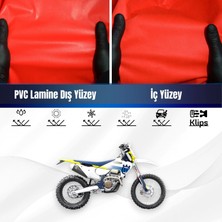 ULTRASHOP Husqvarna Tc 65 Motosiklet Brandası Su Geçirmez Branda Kırmızı Branda Motor Branda Xl