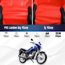 ULTRASHOP Honda Cb 125 Ace Motosiklet Brandası Su Geçirmez Branda Kırmızı Branda Motor Branda Lç