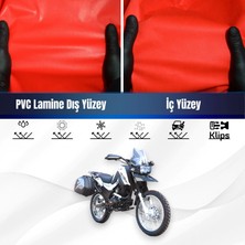ULTRASHOP Rmg Moto Gusto Clasıco Motosiklet Brandası Su Geçirmez Branda Kırmızı Branda Motor Branda M
