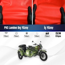 ULTRASHOP Rks Snıper 50 Motosiklet Brandası Su Geçirmez Branda Kırmızı Branda Motor Branda M