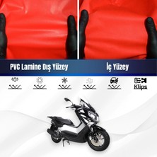 ULTRASHOP Ramzey Kalıpso 100 Motosiklet Brandası Su Geçirmez Branda Kırmızı Branda Motor Branda M