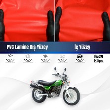 ULTRASHOP Sym Cruısym 250I Motosiklet Brandası Su Geçirmez Branda Kırmızı Branda Motor Branda Xl