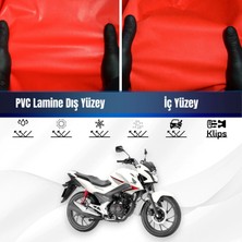 ULTRASHOP Honda Cb 125 F Motosiklet Brandası Su Geçirmez Branda Kırmızı Branda Motor Branda Lç