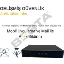 Arna 5mp Lens 2mp 1080P Warm LED 4 Kameralı 250GB Harddisk Dahil Güvenlik Kamerası Seti - ST-24250W