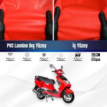 ULTRASHOP Rmg Moto Gusto Fortuna Motosiklet Brandası Su Geçirmez Branda Kırmızı Branda Motor Branda Lc
