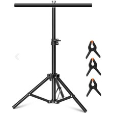 100*200CM T Stand Bar Fon Perde Pvc Background Backdrop Çekim Standı T-Shape 1X2M
