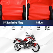 ULTRASHOP Honda Pcx 150 Motosiklet Brandası Su Geçirmez Branda Kırmızı Branda Motor Branda Lç