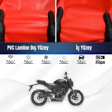 ULTRASHOP Honda Cb 125 R Motosiklet Brandası Su Geçirmez Branda Kırmızı Branda Motor Branda Lç