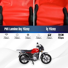 ULTRASHOP Rmg Moto Gusto Rmg 50 Motosiklet Brandası Su Geçirmez Branda Kırmızı Branda Motor Branda M