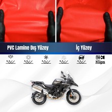 ULTRASHOP Rks Vıeste 249 Motosiklet Brandası Su Geçirmez Branda Kırmızı Branda Motor Branda Lc