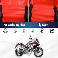 ULTRASHOP Jawa Rvm 500 Adventure Motosiklet Brandası Su Geçirmez Branda Kırmızı Branda Motor Branda Xxl
